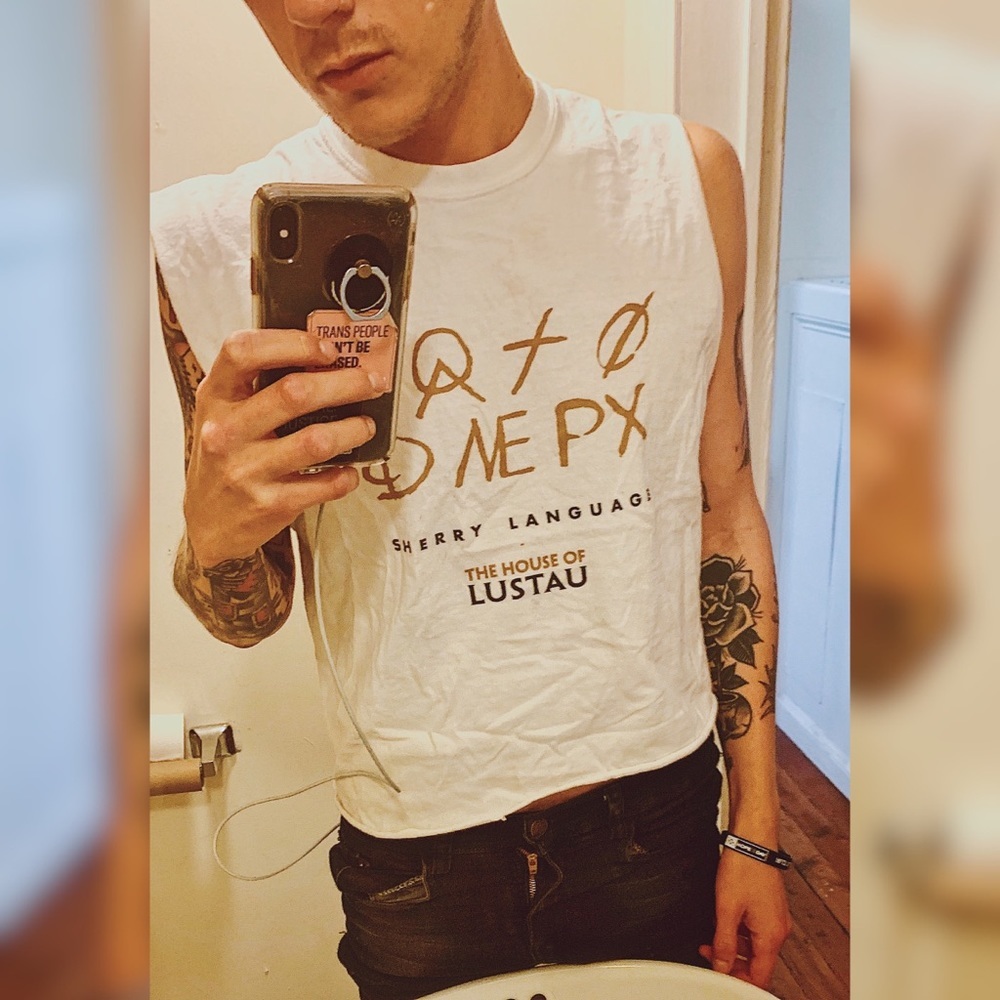 Unisex Modified Sherry Cut Off Shirt / Crop Top